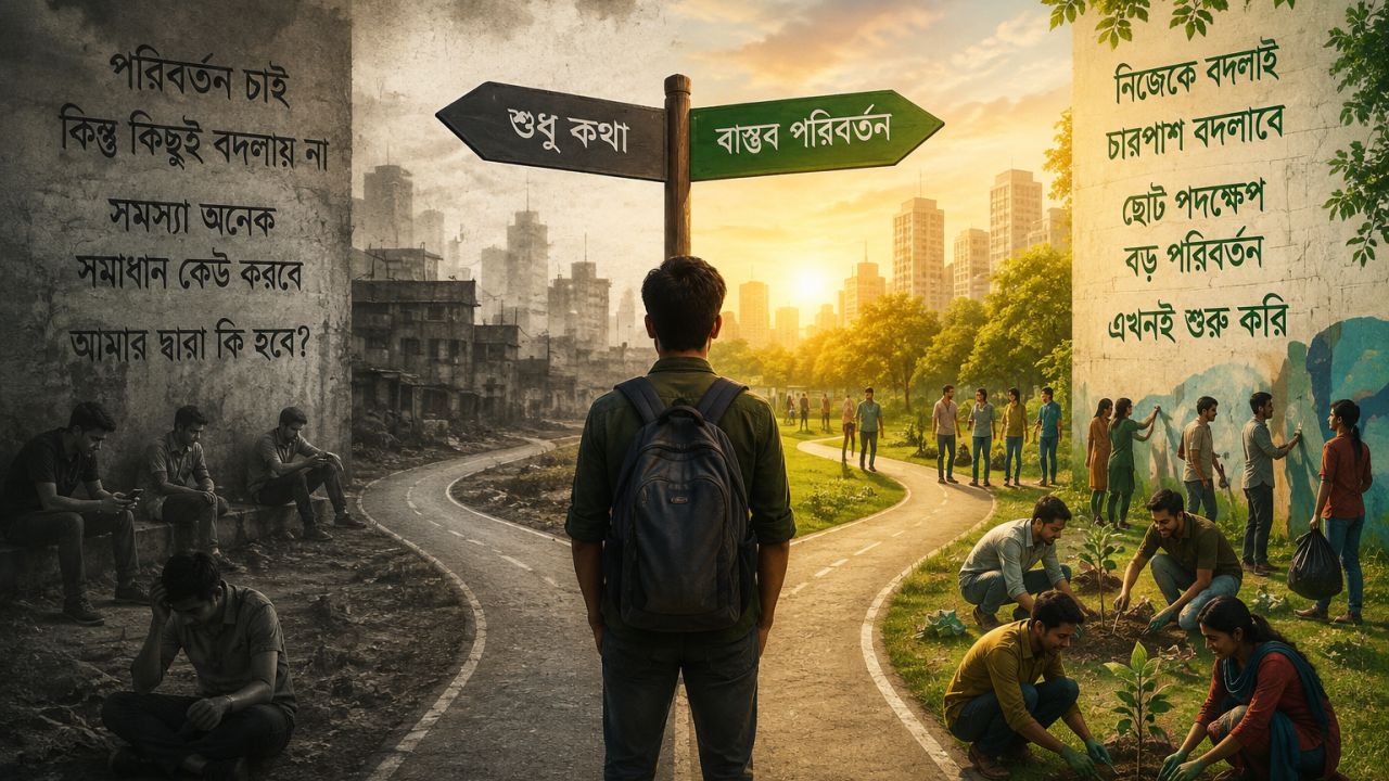 পরিবর্তনের কথা বলি, পরিবর্তন করি কতটা?